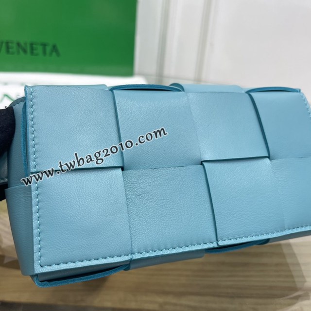 Bottega veneta高端女包 KF0015油畫藍色 寶緹嘉CAEESTTE腰包 BV經典款手工編織手包腰包胸包斜挎包  gxz1209